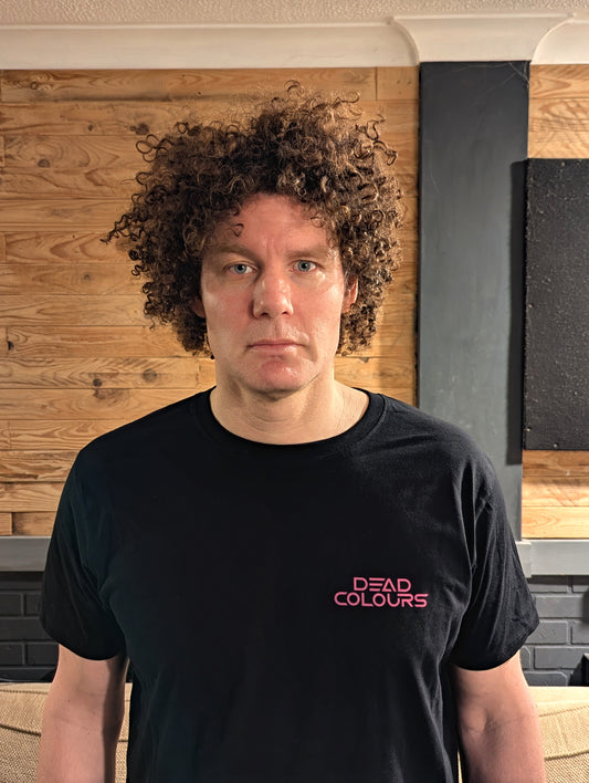 Short Sleeve Black T-Shirt (Pink Logo)